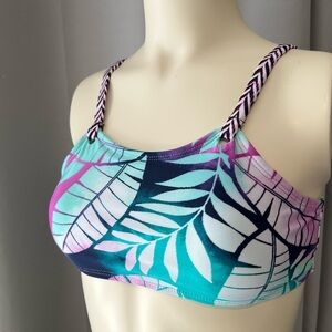 Palm Wash Mix & Match Swim Bikini Top - L/G (10-12)